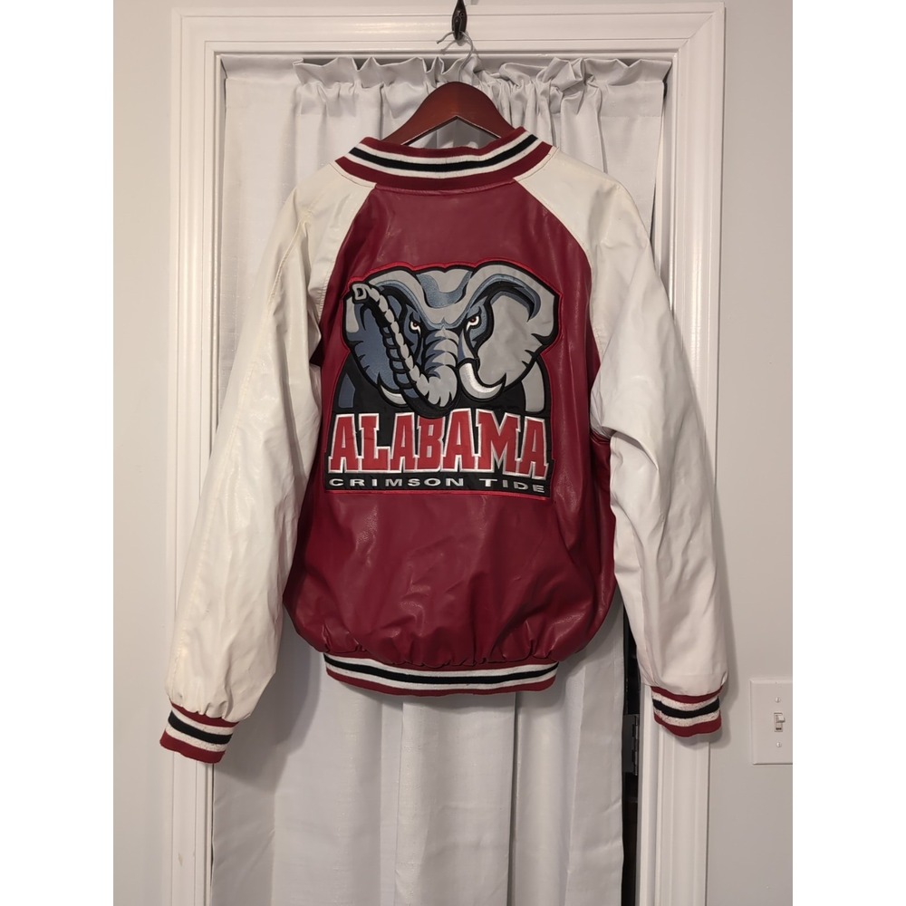 Vintage Alabama Crimson Tide‎ Red Wool Varsity Jacket Coat Men's L 90s Y2K